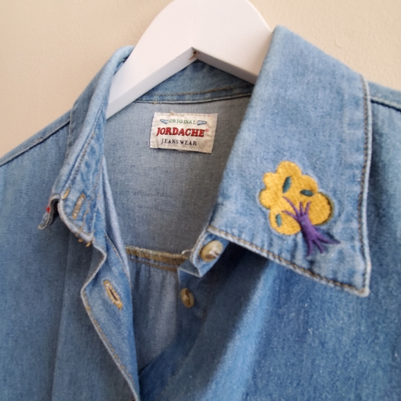 Vintage Jordache Jean shirt - fits to X small to Small, more like size 3 - Picture 5 of 7